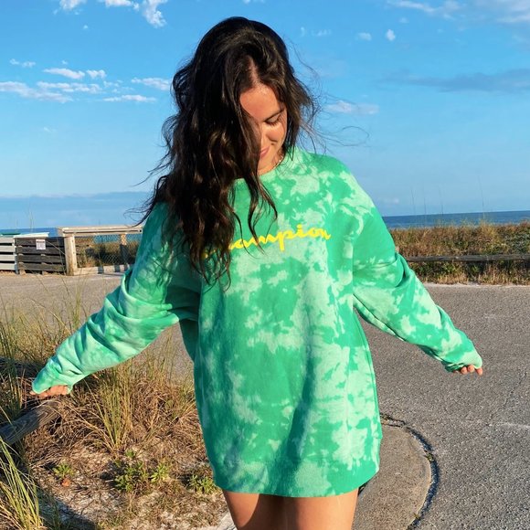 oversized champion sweatshirt dress